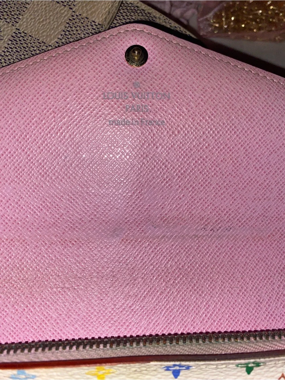 Louis Vuitton Murikami Monogram White Canvas Wallet